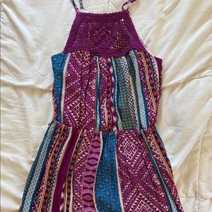 Purplish Patterned Dress